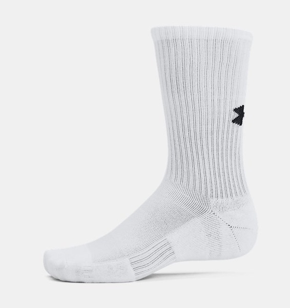 Beyaz Unisex UA Tc 3'lü Paket Crew Çorap