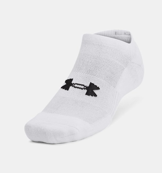 Beyaz Unisex UA Tc 3'lü Paket No Show Çorap