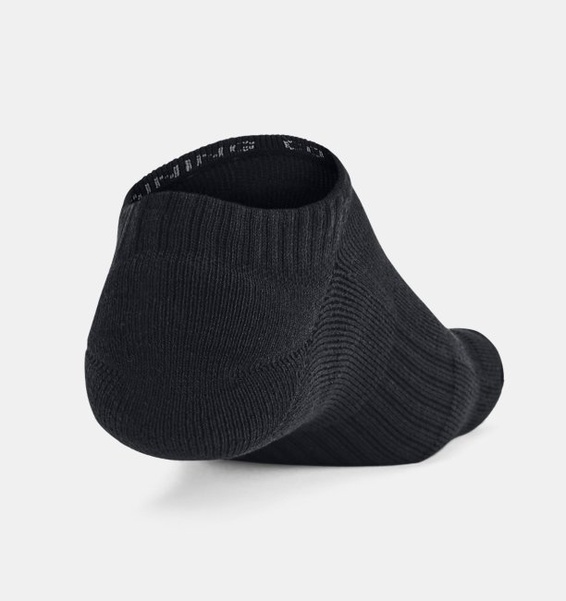 Siyah Unisex UA Tc 3'lü Paket No Show Çorap