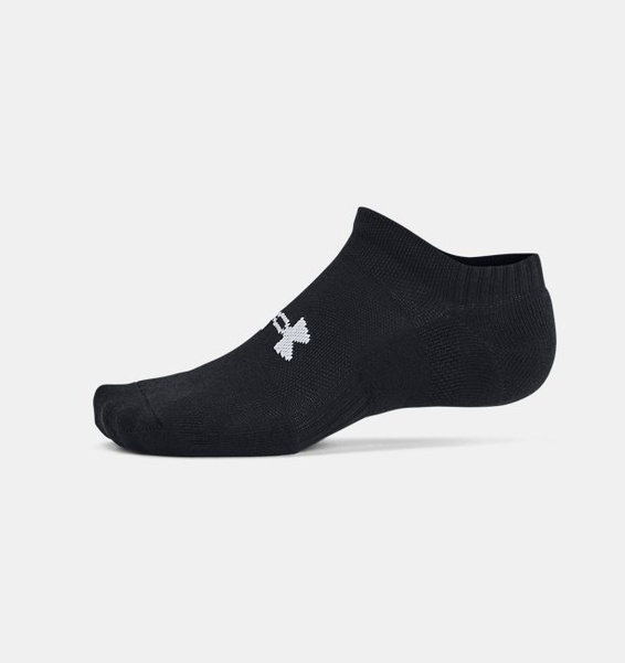 Siyah Unisex UA Tc 3'lü Paket No Show Çorap