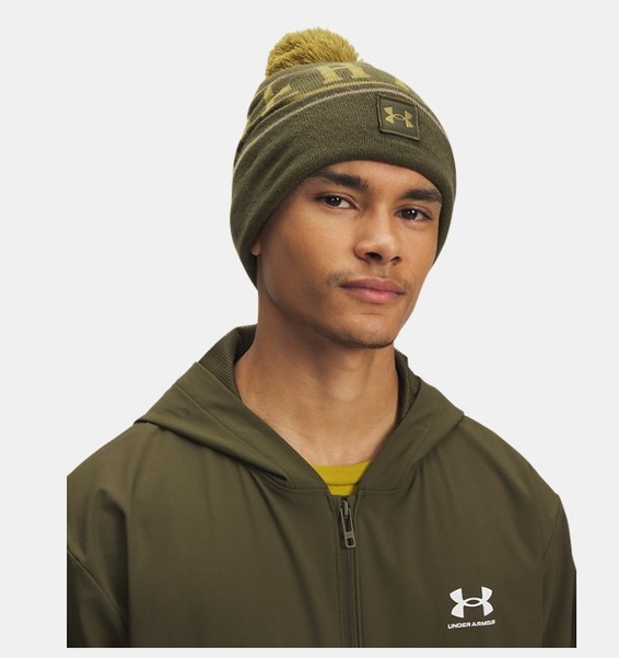 Yeşil Erkek UA Halftime Pom Bere