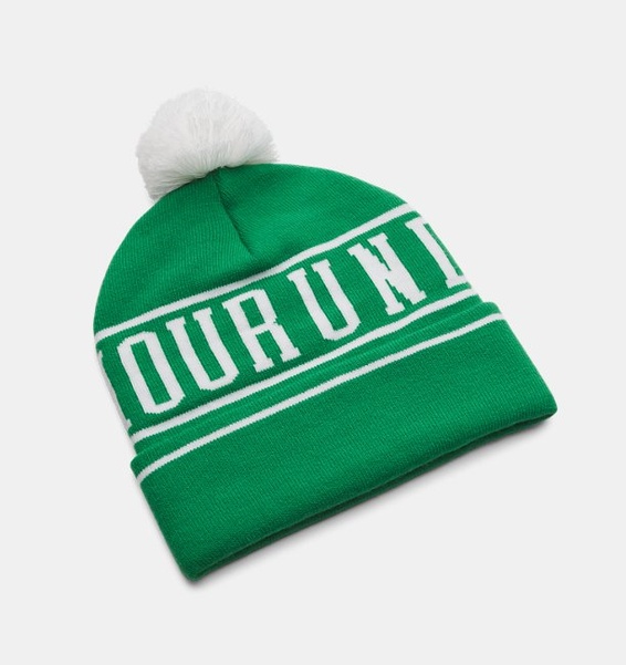 Yeşil Erkek UA Halftime Pom Bere