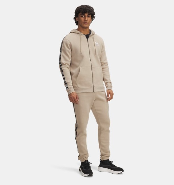 Kahverengi Erkek UA Icon Fleece Taping Eşofman Altı