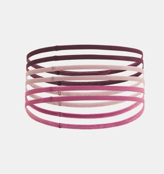 Bordo Kadın UA Mini Elastic 6'lı Saç Bandı