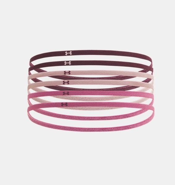 Bordo Kadın UA Mini Elastic 6'lı Saç Bandı