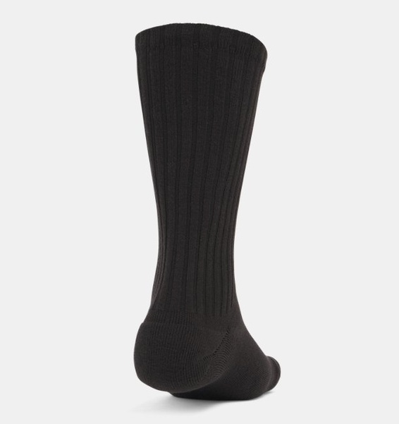 Siyah Unisex UA Sportstyle Coton Scrunch Crew Çorap