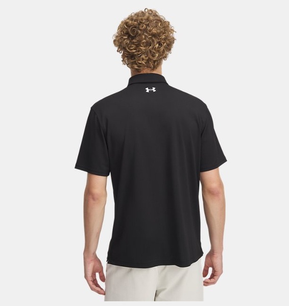 Siyah Erkek UA T2G Pique Polo T-shirt