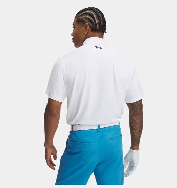Beyaz Erkek UA T2G Pique Polo T-shirt