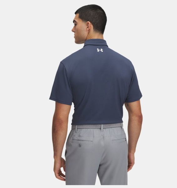 Gri Erkek UA T2G Pique Polo T-shirt