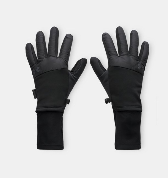 Siyah Erkek UA Storm Fleece Run Eldiven