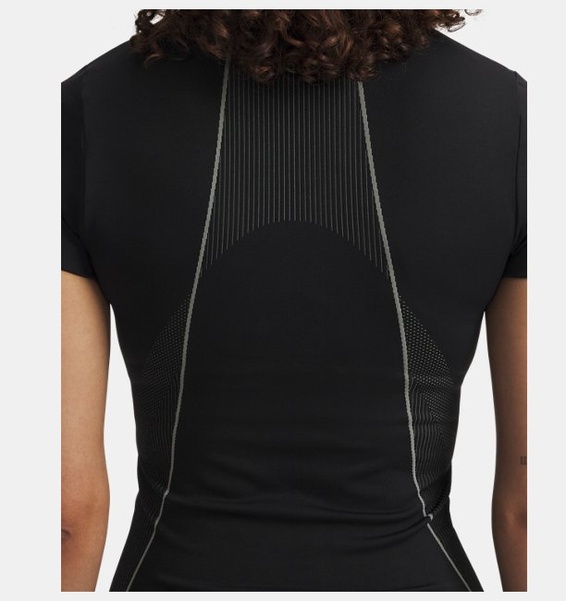 Siyah Kadın UA Vanish Seamless Kısa Kollu T-Shirt
