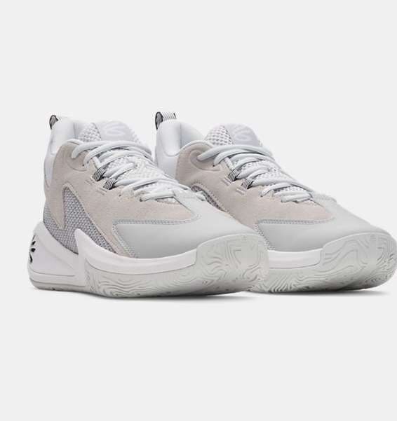 Gri Erkek UA Curry 3Z 25 Suede Basketbol Ayakkabısı