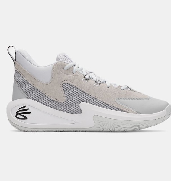 Gri Erkek UA Curry 3Z 25 Suede Basketbol Ayakkabısı