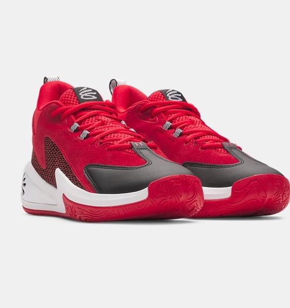 Kırmızı Erkek UA Curry 3Z 25 Suede Basketbol Ayakkabısı