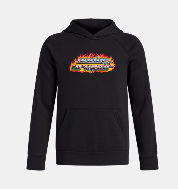 Erkek Çocuk UA Rival Fleece Flamin Sweatshirt Siyah