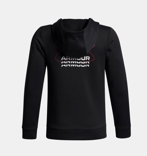 Siyah Erkek Çocuk UA Armour Fleece Retro Kapüşonlu Sweatshirt