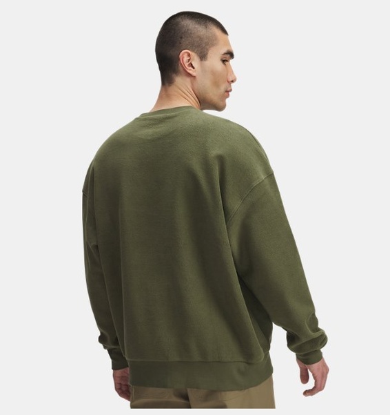 Yeşil Erkek UA Icon Rev Terry Crew Sweatshirt