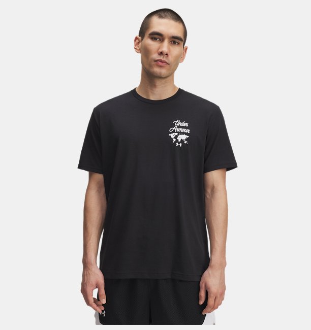 Erkek UA 60/40S Sports Kısa Kollu T-Shirt Siyah