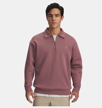 Erkek UA Icon Fleece Collar 1/4 Fermuarlı Sweatshirt