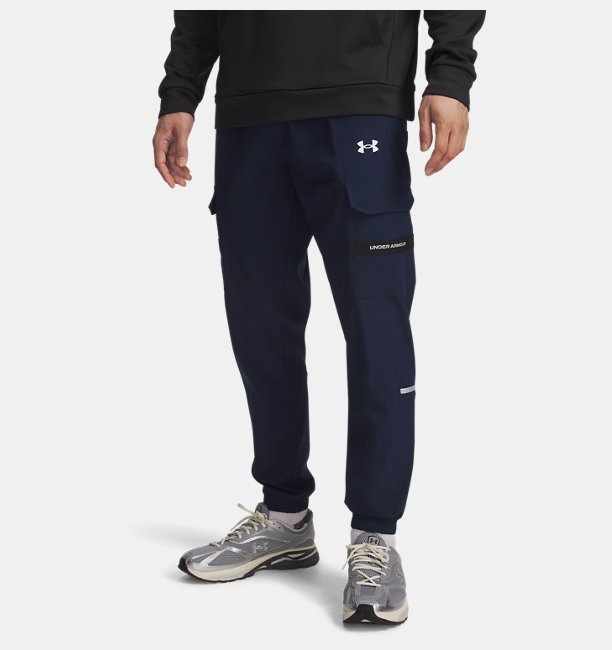 Erkek UA Tech Utility Woven Eşofman Altı Mavi