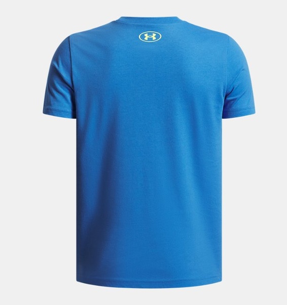 Mavi Erkek Çocuk UA Overlay Kısa Kollu T-Shirt