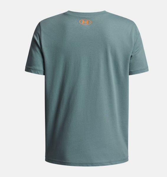Yeşil Erkek Çocuk UA Overlay Kısa Kollu T-Shirt