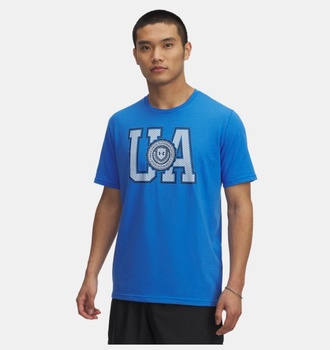 Erkek UA College Crest Logo Kısa Kollu T-Shirt