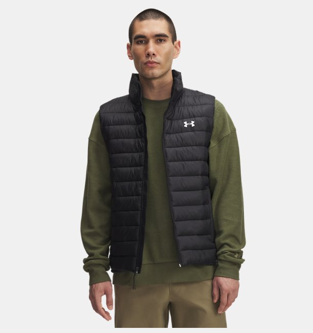 Erkek UA Sportswear Insulated Yelek Siyah