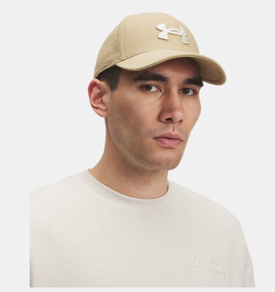 Kahverengi Erkek UA Blitzing Low Brushed Ayarlanabilir Şapka