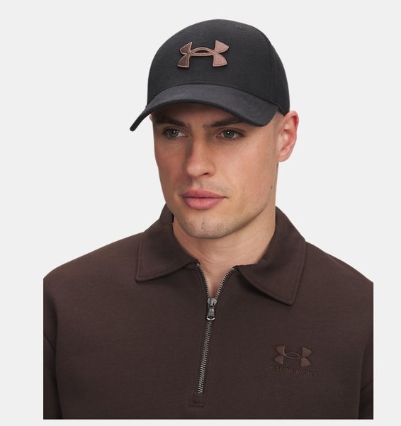 Siyah Erkek UA Blitzing Low Brushed Ayarlanabilir Şapka