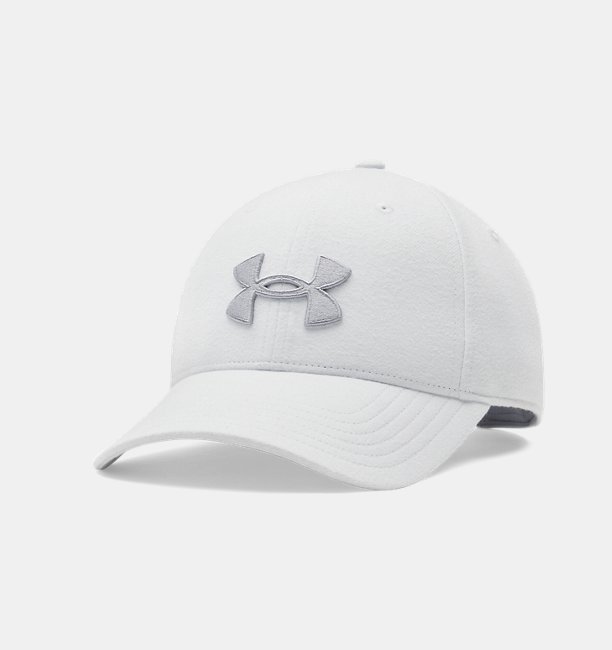 Erkek UA Blitzing Low Brushed Ayarlanabilir Şapka Gri