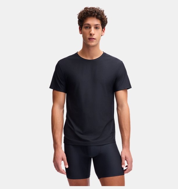 Siyah Erkek UA Performance Tech Mesh Undershirt 2'li Paket T-shirt