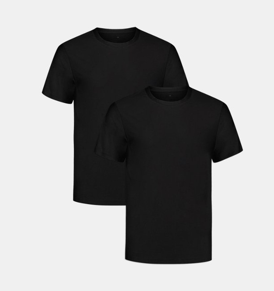 Siyah Erkek UA Performance Tech Mesh Undershirt 2'li Paket T-shirt