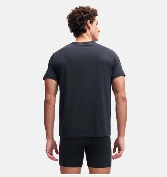 Siyah Erkek UA Performance Cotton Undershirt 2'li Paket T-shirt