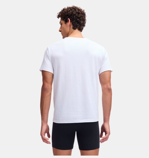 Beyaz Erkek UA Performance Cotton Undershirt 2'li Paket T-shirt