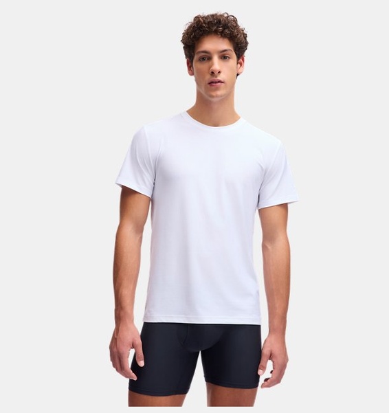 Beyaz Erkek UA Performance Tech Mesh Undershirt 2'li Paket T-shirt