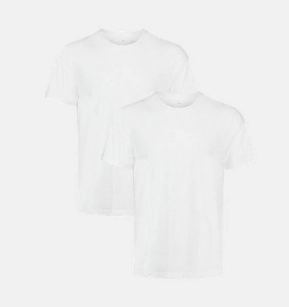 Beyaz Erkek UA Performance Tech Mesh Undershirt 2'li Paket T-shirt