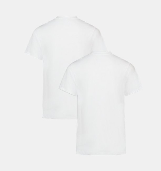 Beyaz Erkek UA Performance Tech Mesh Undershirt 2'li Paket T-shirt
