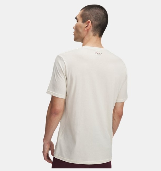 Kahverengi Erkek UA College Crest Logo Kısa Kollu T-Shirt