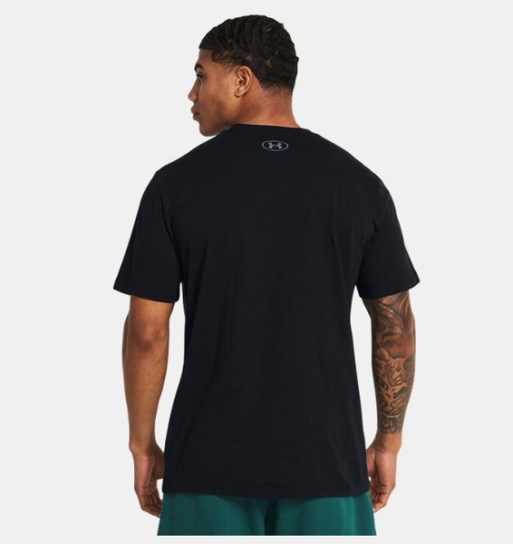 Siyah Erkek UA Colorblock Wordmark Kısa Kollu T-shirt