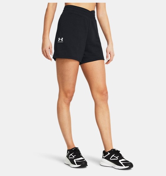 Siyah Kadın UA Rival Terry Şort