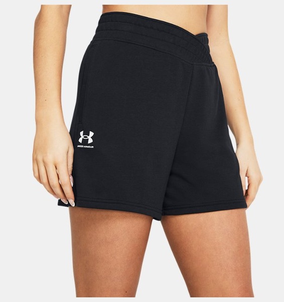 Siyah Kadın UA Rival Terry Şort