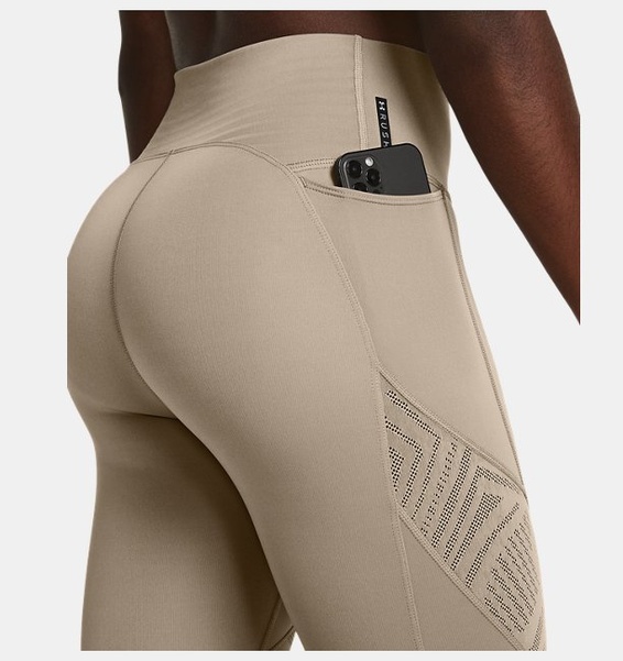 Kahverengi Kadın UA Vanish Elite Vent Bilekte Tayt