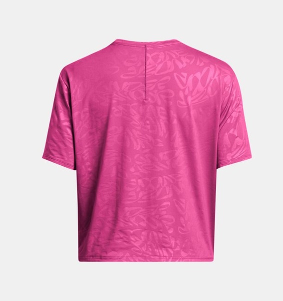 Pembe Kadın UA Vanish Energy EmbOversizeds Crop Kısa Kollu T-shirt