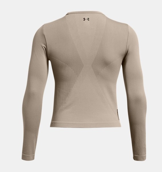 Kahverengi Kadın UA Vanish Elite Dikişsiz Uzun Kollu T-shirt