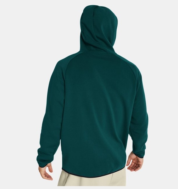 Petrol Yeşili Erkek UA Unstoppable Fleece Kapüşonlu Üst