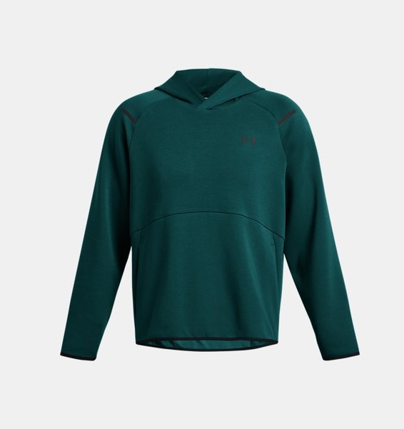 Petrol Yeşili Erkek UA Unstoppable Fleece Kapüşonlu Üst