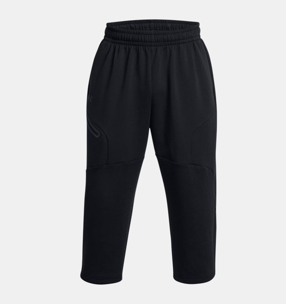 Siyah Erkek UA Unstoppable Fleece Baggy Crop Eşofman Altı
