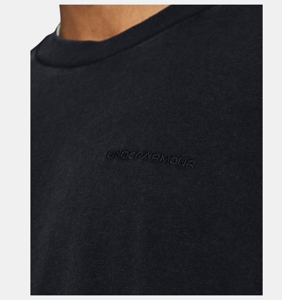 Siyah Erkek UA Heavyweight Oversized Kısa Kollu T-shirt