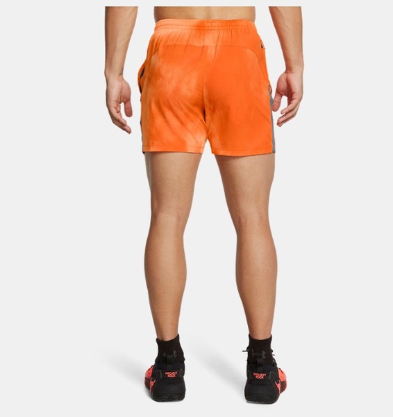 Turuncu Erkek Project Rock Ultimate 5" Baskılı Antrenman Şortu
